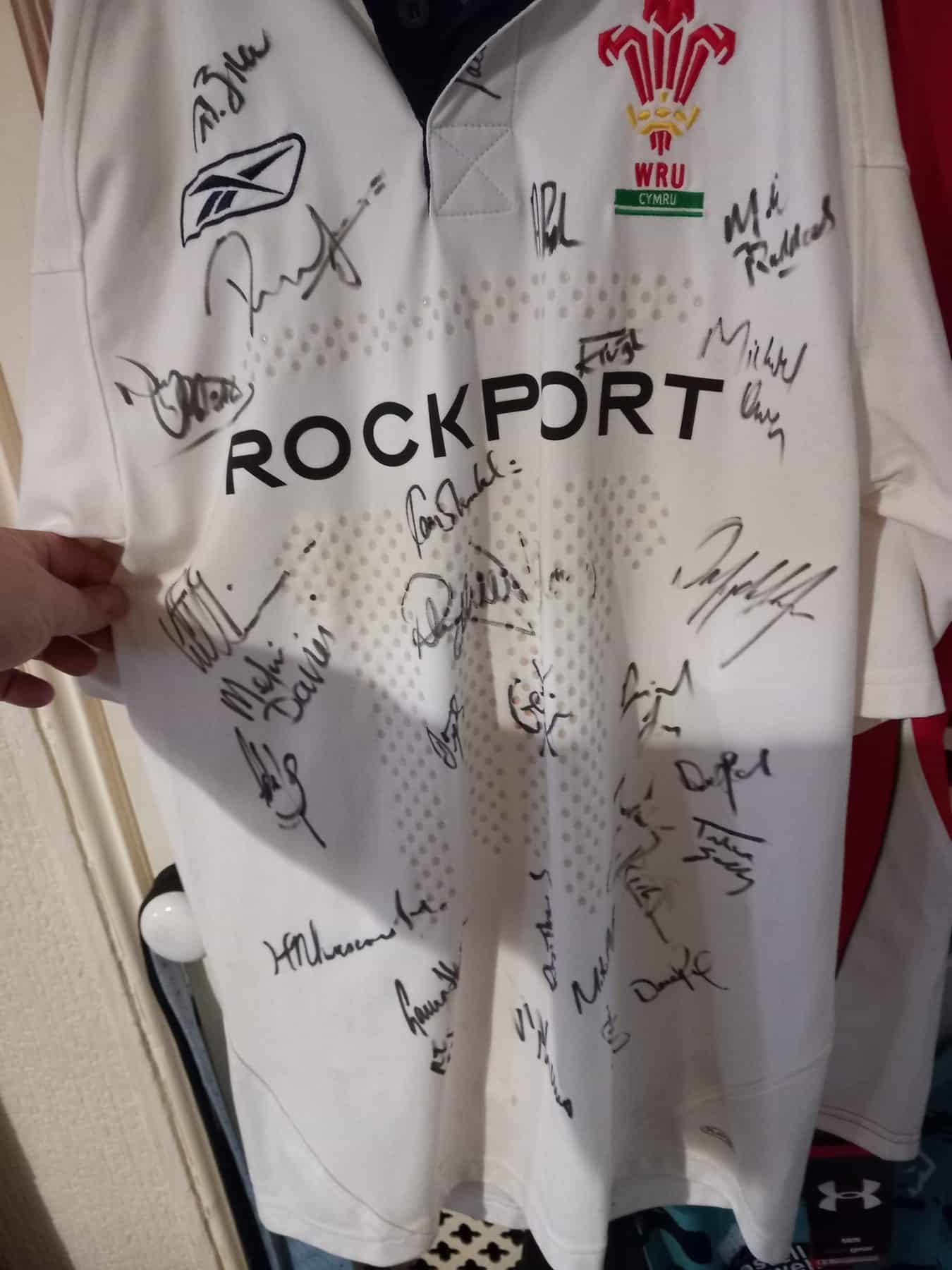 Item 3 (donated by ex Wales and Ospreys Scrum Half Andy Williams) Wales Summer Tour Shirt 2003 or 05 I can't remember lol!