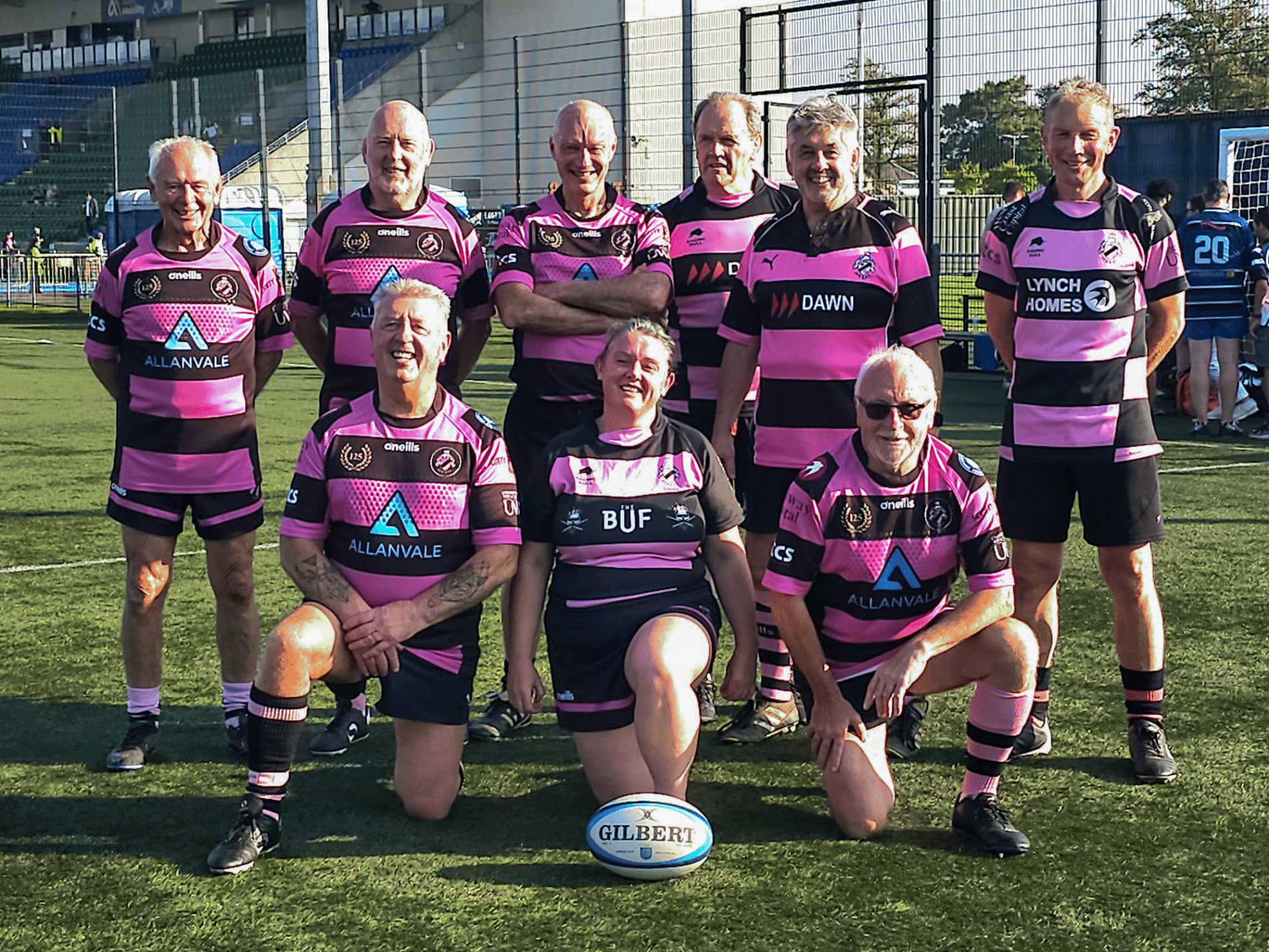 A Walking Rugby group turned out at Scotstoun on Saturday 7th September before the Glasgow Warriors game.
Including ARFC, Ardrossan Rugby Club and Cartha/Queens Park played a round robin of games and ARFC came out on top.
After this, the 3 groups lined up when the Glasgow and Connought players took to the pitch. At half time in front of several thousand spectators in the stadium the 3 groups combined to form 2 teams and gave a demonstration of Walking Rugby during the interval. Good fun had by players and spectators.
