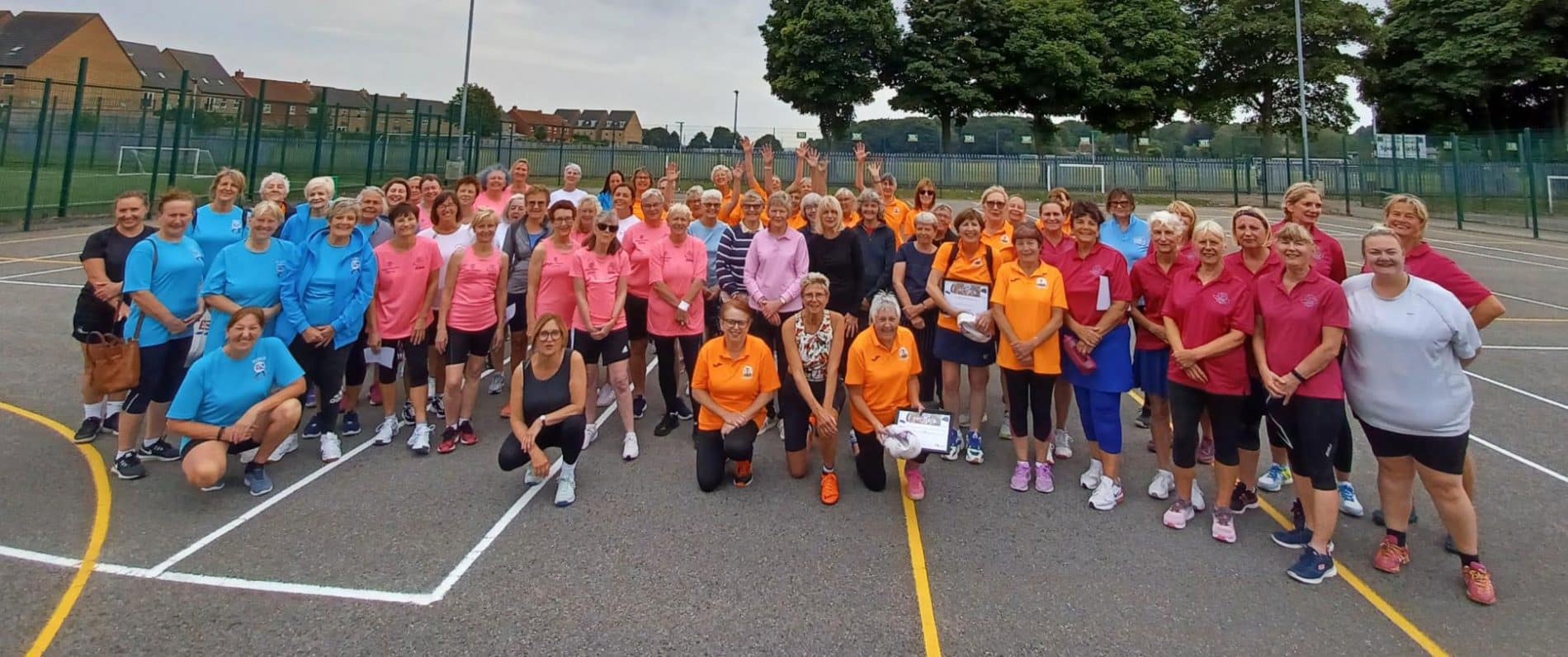 South Yorkshire Summer Walking Netball Festival
WOW what a great day celebrating Walking Netball at Wickersley School.
Huge well done to Dot, who won our 'Spirit of Walking Netball' award from the teams she played against.
Keep your eyes peeled for our next addition