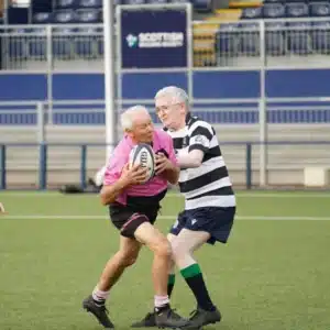 Delivered in partnership with Edinburgh Rugby on 15 August, the seven-team tournament saw clubs from across Scotland come together to prove that walking rugby can keep people playing the sport they love for longer. Ayr, Annan, Edinburgh BATS, Kelso, Midlothian Uncoachables, Murrayfield and Strathmore all participated in the event fielding both male and female teams, with the oldest male player being 85