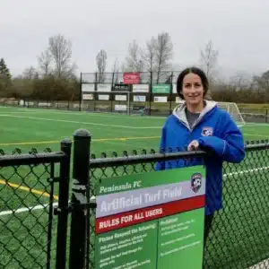 Peninsula Soccer plans to open its clubhouse during sessions, giving participants a place to gather, take breaks and connect off the field. Drolet said that the social side is just as important as the physical benefits. “This is a community-based club, run by volunteers,” she said. “Having a space where people can come in, sit down and talk is a big part of it.” The program will be free to try throughout April, with drop-in sessions scheduled for the 8th, 15th, 22nd and 29th. Registration for a spring season in May and June is expected to follow, with the potential to add more sessions if turnout is strong.